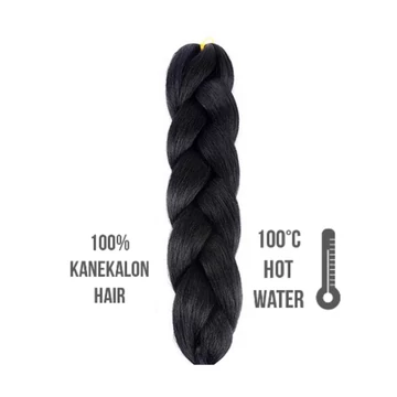 Afro szintetikus 100% kanekalon haj, 60 cm, 85g, 1