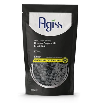 Agiss méhviasz alapú gyantagyöngy, carbon fekete, 220 g