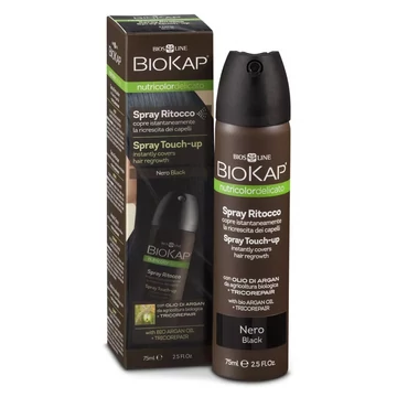 Biokap NutriColor hajtőszínező spray fekete, 75 ml