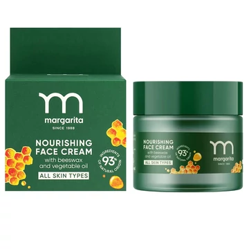 Margarita tápláló arckrém méhviasszal és növényi olajjal, 50 ml