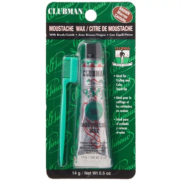 Clubman Pinaud Moustache Wax barna bajuszwax, 14 g