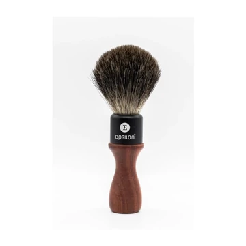 Epsilon Black Badger Shaving Brush African Blackwood 50/24mm borotvapamacs