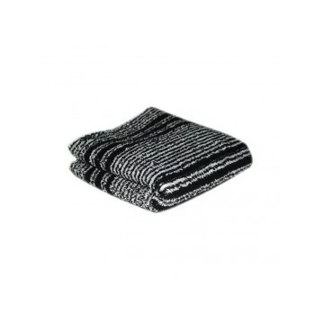 Hair Tools fekete/fehér fodrász törölköző, 1 db
