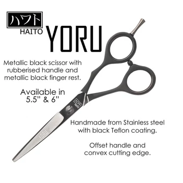 Haito Yoru balkezes fodrász olló, 6' + AJÁNDÉK tok