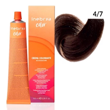 Inebrya Color PPD-mentes vegán hajfesték 4.7