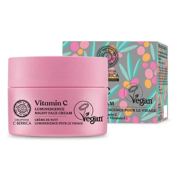 Natura Siberica C-Berrica Pink Calluna megújító éjszakai arckrém, 50 ml