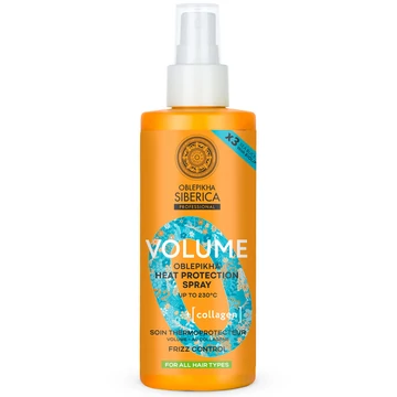 Natura Siberica Oblepikha Siberica Volumennövelő homoktövis hővédő spray , 200 ml