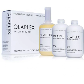 Olaplex Salon Intro Kit kötésépítő szalonkezelés, 1 db No. 1, 525 ml + 2 db No. 2, 525 ml