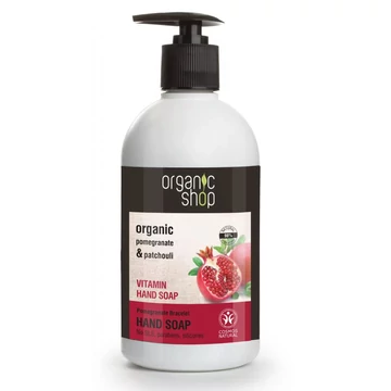 Organic Shop vitaminos folyékony szappan gránátalmával és pacsulival, 500 ml