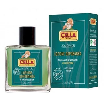 Cella Milano Organic After Shave Lotion Aloe Vera borotválkozás utáni folyadék, 100 ml