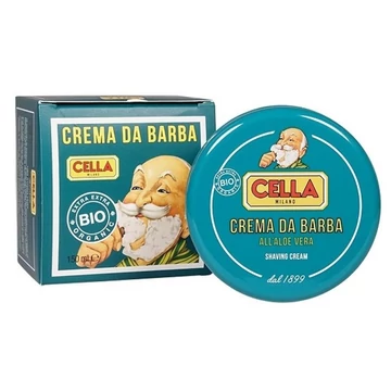 Cella Milano Shaving Cream Bio Aloe Vera borotválkozási szappan, 150 ml