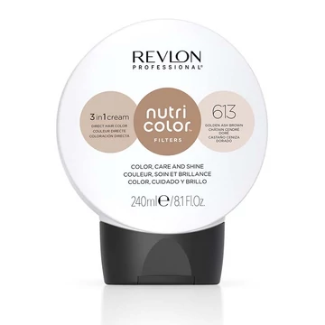 Revlon Nutri Color Creme színező hajpakolás 613 arany hamvas barna, 240 ml