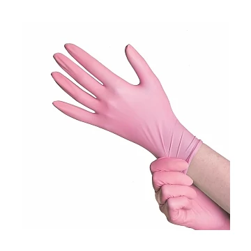Hair Power nitril gumikesztyű, rózsaszín, M, 100 db