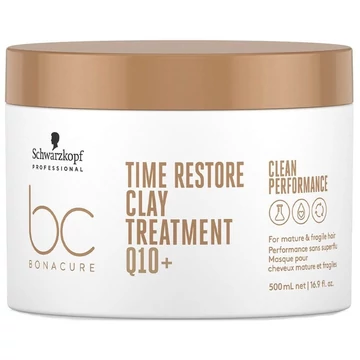 Schwarzkopf Bonacure Clean Preformance Time Restore Q10 Clay hajpakolás, 500 ml