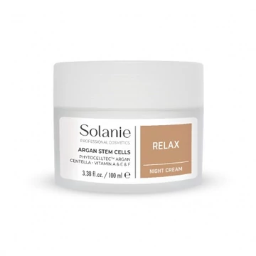 Solanie Argán növényi őssejtes Relax éjszakai arckrém, 100 ml