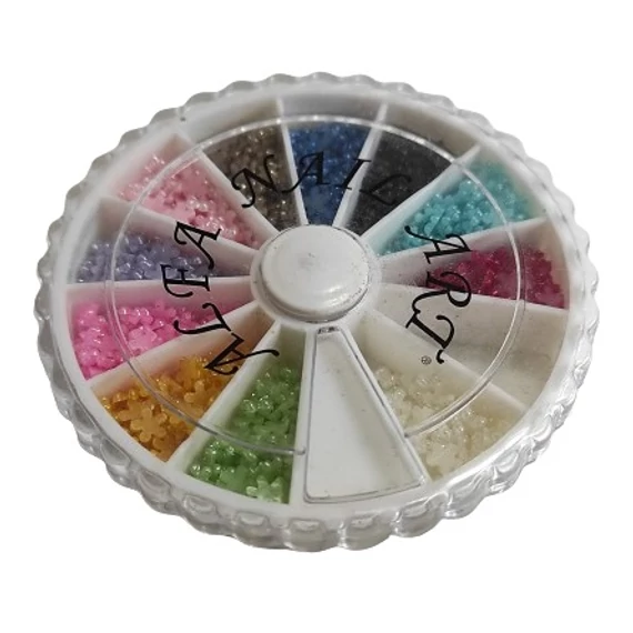 Alfa Nail Art virág műköröm díszgyöngy tárcsában