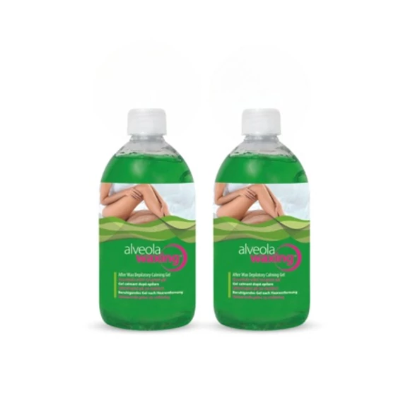 Alveola Waxing gyantázás utáni nyugtató zselé világoszöld, 2x300 ml