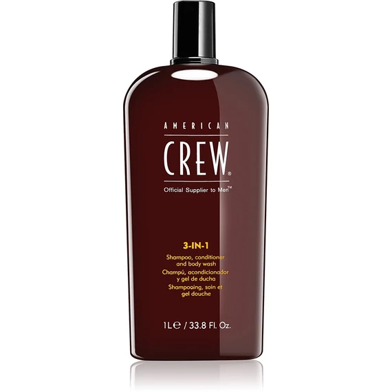 American Crew 3in1 Classic sampon, kondicionáló, tusfürdő, 1 l