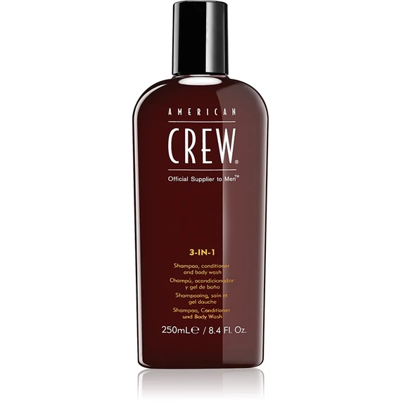 American Crew 3in1 Classic sampon, kondicionáló, tusfürdő, 250 ml