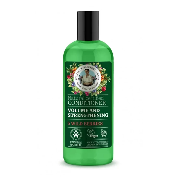 Babushka Agafia erősítő és volumennövelő hajkondicionáló 5-féle vadon termő bogyóval, 260 ml