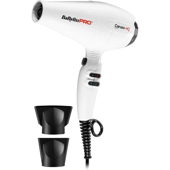 BaByliss PRO Caruso-HQ Ionic hajszárító, 2400W, fehér