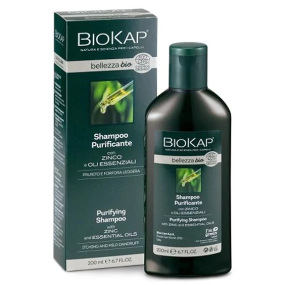 Biokap Bellezza bio sampon enyhén korpás fejbőrre, 200 ml