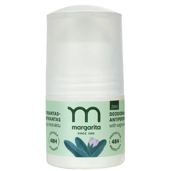 Margarita 2 az 1-ben dezodor zsályakivonattal, 50 ml
