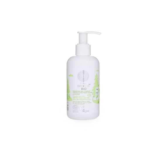 Natura Siberica Little Siberica 2 az 1-ben KönnyMentes bio babasampon és fürdető, 250  ml