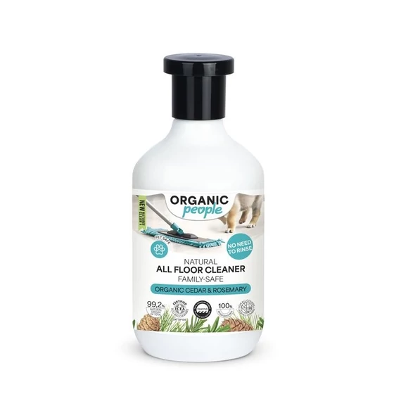 Organic People öko Padlótisztító gél minden felületre bio cédrussal és rozmaringgal, 500 ml
