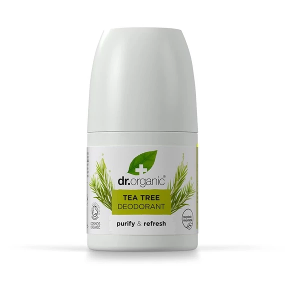 Dr Organic Bio Teafa alumíniummentes golyós dezodor, 50 ml