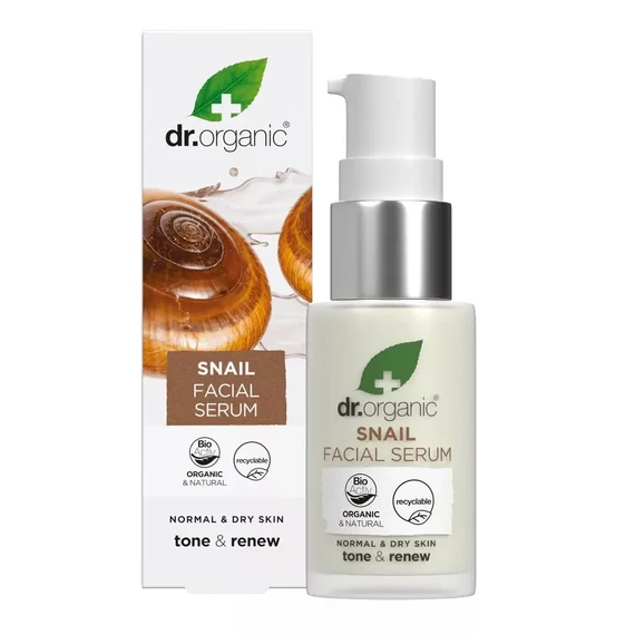 Dr Organic Bioaktív csigagél arcápoló szérum, 30 ml