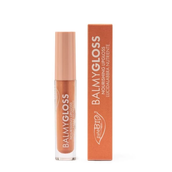 puroBIO Balmygloss tápláló szájfény 4,2 g, 03 ragyogó barack