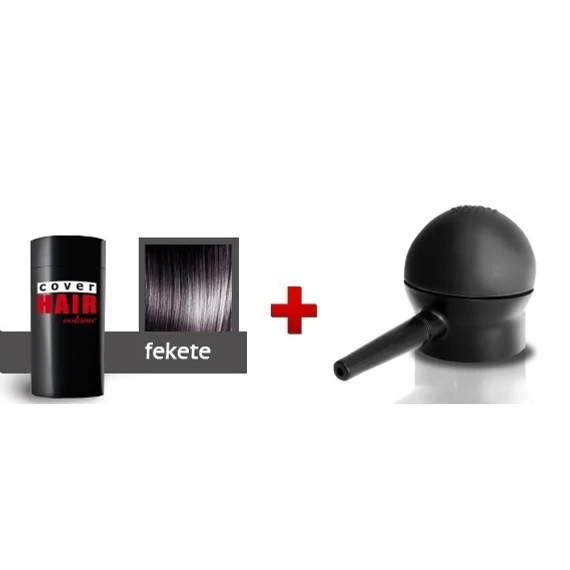 Cover Hair Volume hajdúsító, 30 g, fekete + szórófej