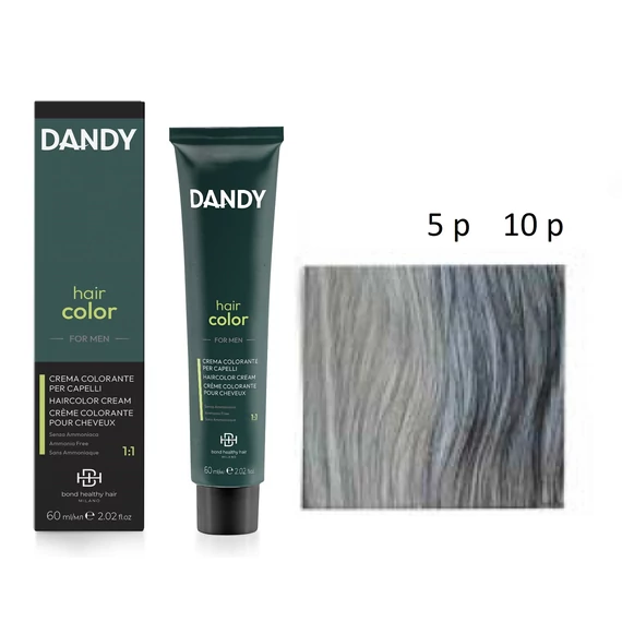 Dandy Hair Color For Men férfi hajszínező, 0.18 ezüst
