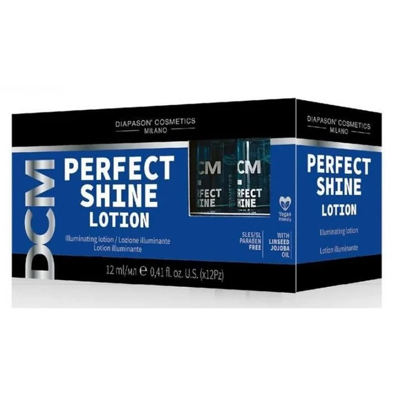 Diapason DCM Perfect Shine regeneráló hajfény ampulla, 12x12 ml