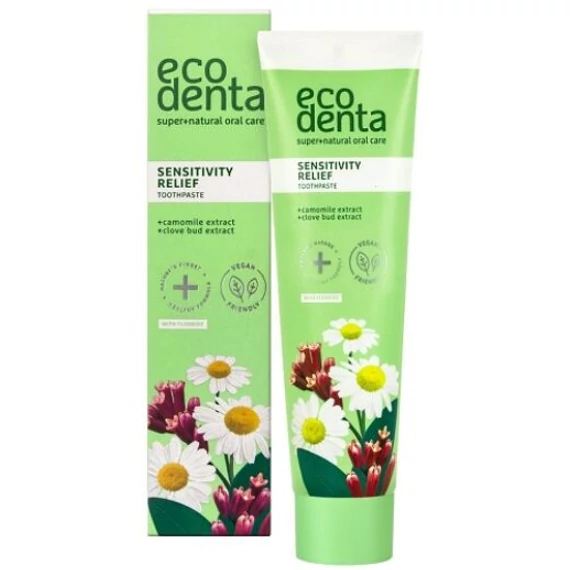 Ecodenta szenzitív fogkrém kamilla- és szegfűszegkivonattal, 100 ml