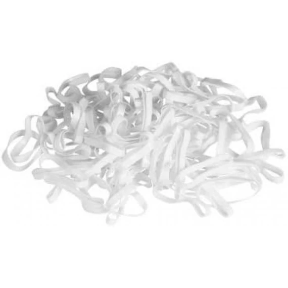 EF-ES szilikon hajgumi, fehér vékony