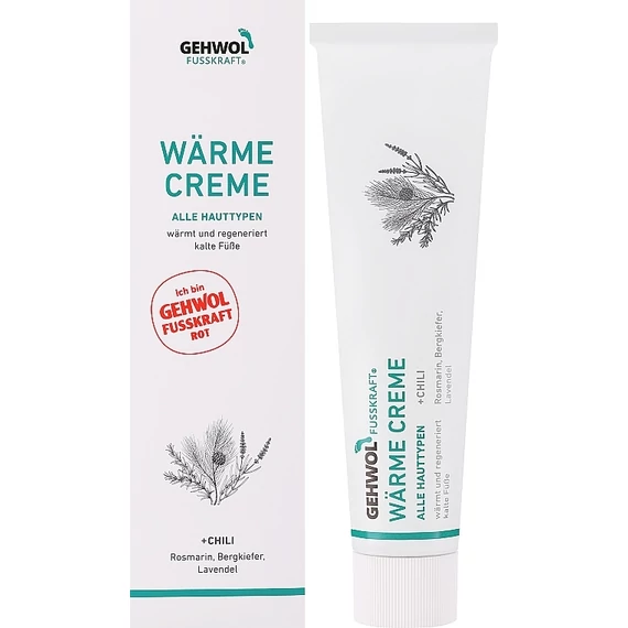 Gehwol Fusskraft piros melegítő krém hideg lábra, 75 ml
