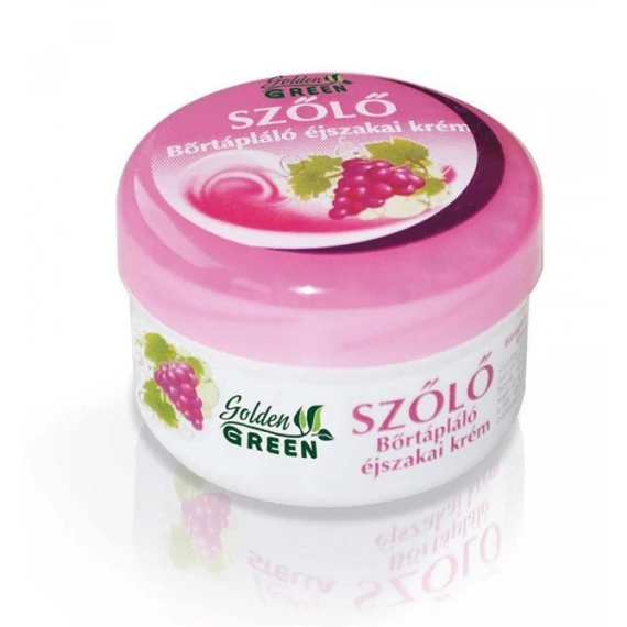 Golden Green szőlő bőrtápláló éjszakai arckrém, 100 ml