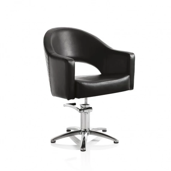 Hair Paris fekete fodrász szék csillag talppal