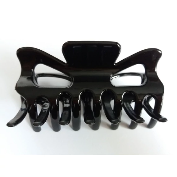 Hair Power fekete hajcsipesz HP121, 9 cm