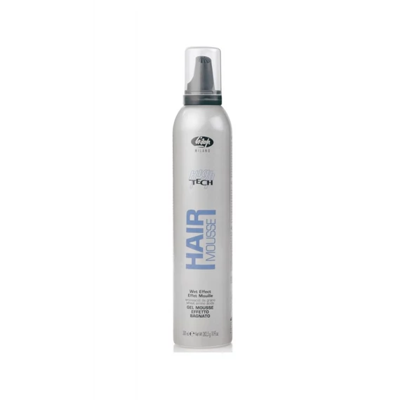 Lisap High Tech Wet Effect Gel Mousse vizes hatású hajhab, 300 ml