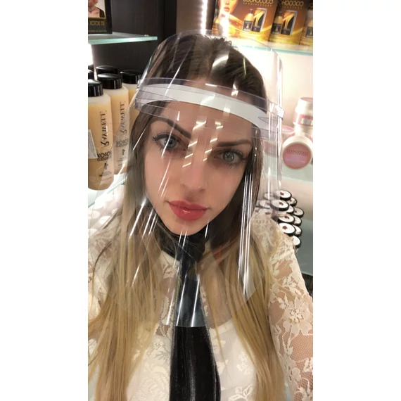 Homlokpántos plexi álarc