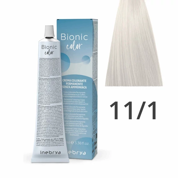 Inebrya Bionic Color ammóniamentes és PPD-mentes hajfesték 11.1