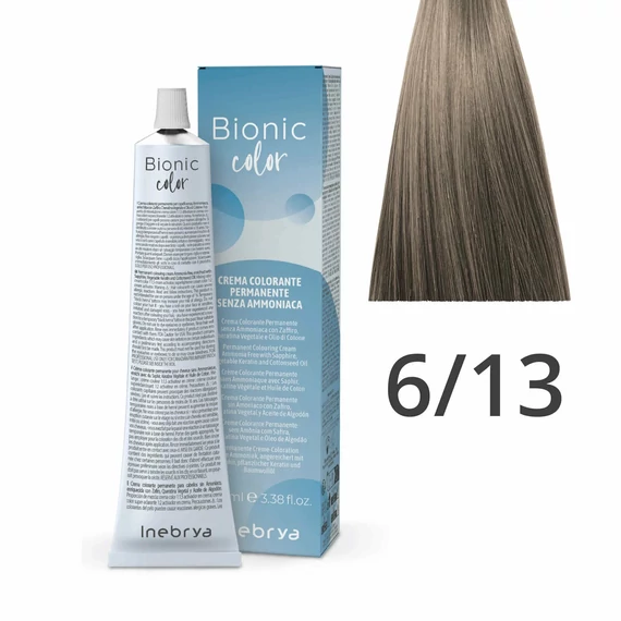 Inebrya Bionic Color ammóniamentes és PPD-mentes hajfesték 6.13