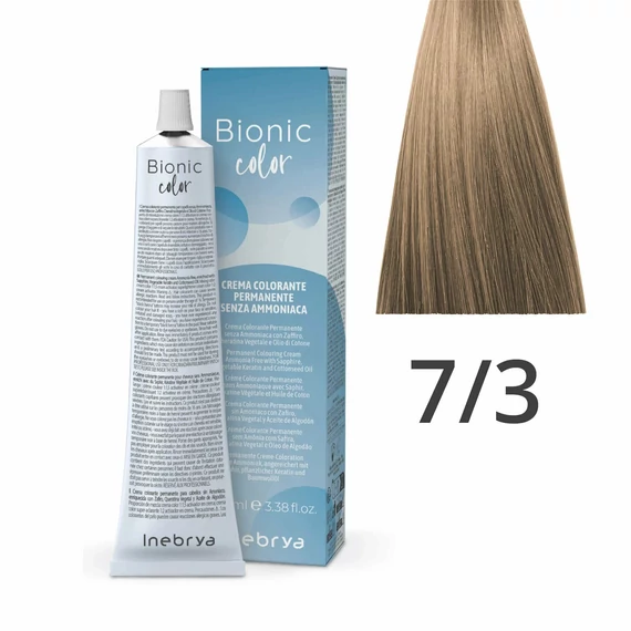Inebrya Bionic Color ammóniamentes és PPD-mentes hajfesték 7.3