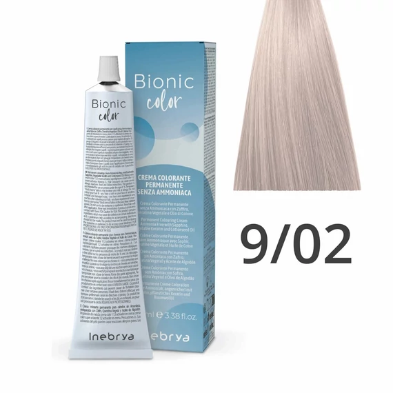 Inebrya Bionic Color ammóniamentes és PPD-mentes hajfesték 9.02