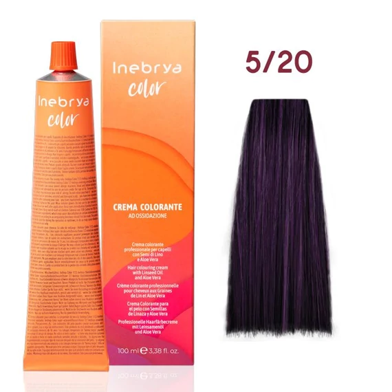 Inebrya Color PPD-mentes vegán hajfesték 5.20