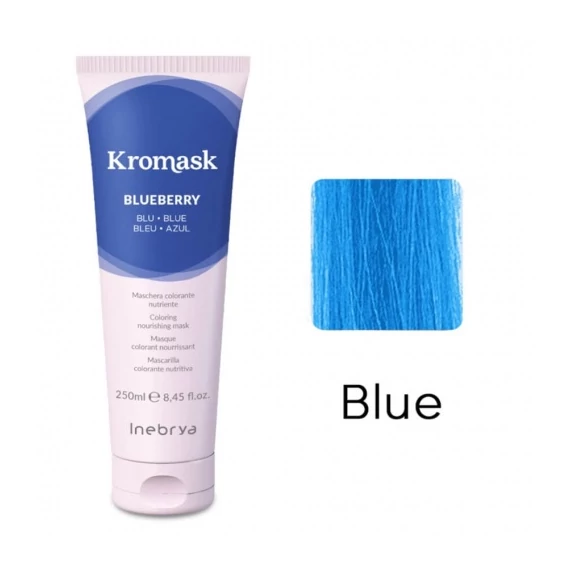 Inebrya Kromask hajszínező hajpakolás, Blue, 250 ml