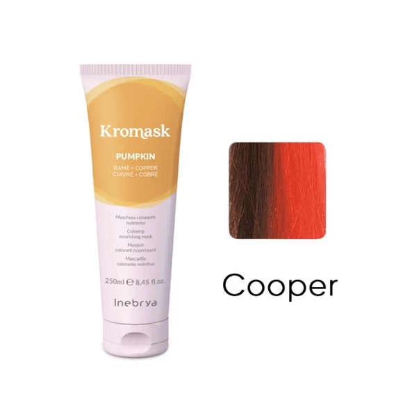Inebrya Kromask hajszínező hajpakolás, Pumpkin Copper, 250 ml